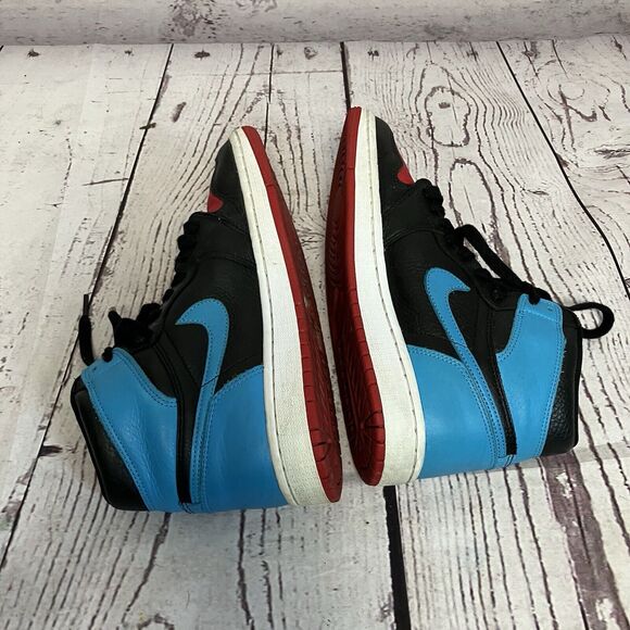 Jordan Womens Sz 8 1 Retro High NC To Chi Black Red Blue Lace Up Sneaker - Picture 5 of 7